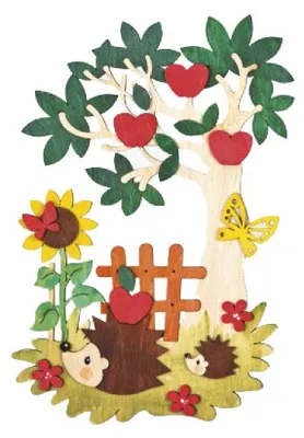 Zdjęcie produktu dla Zestaw rzemieślniczy obrazek jesienny 15 x 22 cm
