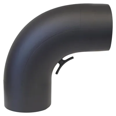 Productafbeelding van FIREFIX R150/BR90T: Rookgasafvoerbocht, 150 mm diameter, zwart