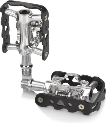 Produktbild von XLC PD-S20 System-Pedal einseitig SPD-kompatibel, schwarz/silber (1 Paar)
