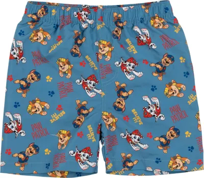 Produktbild von Paw Patrol Badeshorts für Jungen - Kinder Badehose Schwimmhose Boardshorts Badekleidung Hose Blau 98-104