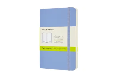 Produktbild von Moleskine Notizbuch, Taschenformat/A6, unliniert, mit weichem Einband, Farbe: Hortensienblau