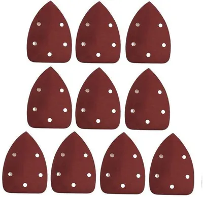 Obrázok produktu pre Multifunkčný nástroj, brúsny papier s 5 otvormi, trojuholníkový, zrniteľnosť 1200, 10 kusov.