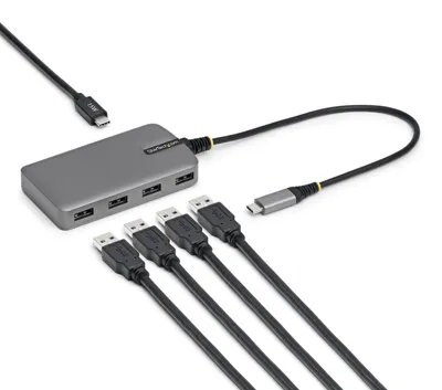 Immagine prodotto di StarTech.com 5G4AC-USB-C-HUB Hub USB 3.2 Gen 1 (3.1 Gen 1) Type-C 5000 Mbit/s Grigio
