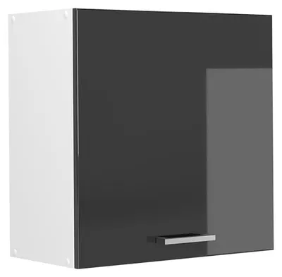 Obrázek produktu pro Věšák na stěnu Vicco R-Line Antracitový vysoký lesk 60 cm s 1 dvířky, Model 65775