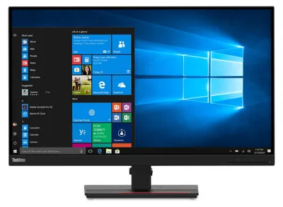 Zdjęcie produktu dla Lenovo ThinkVision T27q-20, 68,6 cm (27"), 2560 x 1440 px, Quad HD, LCD, 6 ms, Czarny
