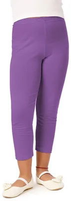 Produktbild von Merry Style Mädchen 3/4 Leggings aus Viskose MS10-131 (Purpur, 128 cm)