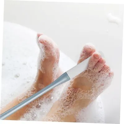 Produktbild von Silikon-Fußbürste für die Dusche mit langem Griff, 2 Stück, zur sanften Fuß- und Zehenreinigung