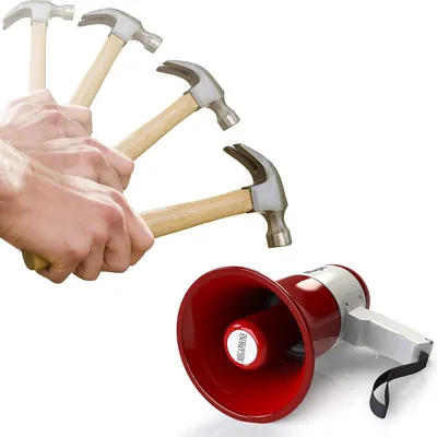 Produktbild von Megafoon mit Sirene - Luchthoorn - Megafoon - Sirene - Megaphone