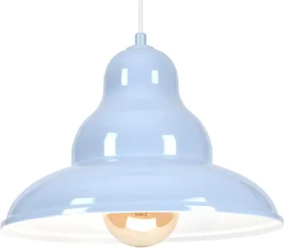 Immagine prodotto di Lampada a sospensione BULMA 1 - Stile industriale, metallo, blu, 1xE27