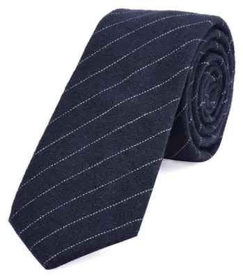 Produktbild von DonDon Herren Krawatte 6 cm gestreift dunkelblau