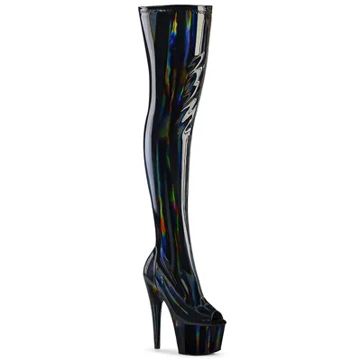 Produktbild von ADORE-3011HWR Damen Boots von Pleaser, Schwarz  , EU 44, US 14