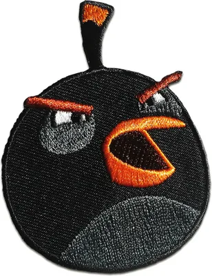 Produktbild von Angry Birds Comc Kinder - Aufnäher, Bügelbild, Aufbügler, Applikationen, Patches, Flicken, Zum Aufbügeln, Größe: 6,9 x 5,3 cm