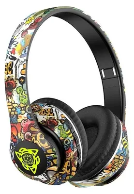Image de Casque sans fil Bluetooth RGB pour jeux, sport, avec une batterie de 200 mAh