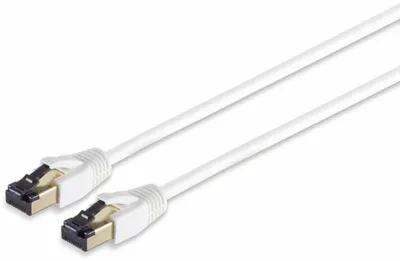 Produktbild von S/CONN maximum connectivity 08-41026, 1 m, Cat8.1, F/FTP (FFTP), RJ-45, RJ-45, Weiß