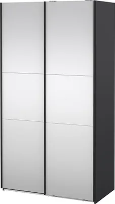 Produktbild von Como Schiebetürenschrank 2 Türen mit Spiegel 120x220cm matt grau.