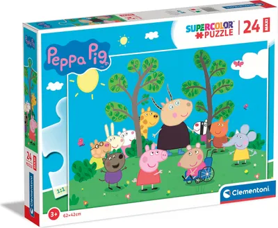 Immagine prodotto di Puzzle Maxi 24 Pezzi SuperColor Peppa Pig di Clementoni