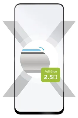 Produktbild von Hartglas Fixed Full Cover 2.5D Tempered Glass für Motorola Moto G54 5G, mit Schwarzen Rahmen