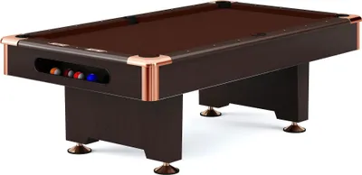 Produktbild von Automaten Hoffmann Billardtisch "Club Pro III" Dekor Nussbaum, Chocolate, Simonis 860, 7 ft (Spielfeld 198x99 cm)