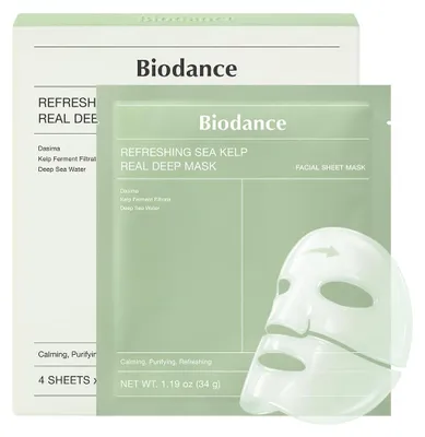 Immagine prodotto di Biodance Maschera rinfrescante al kelp marino 4St.