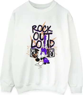 Produktbild von Disney - "Rock Out Loud" Sweatshirt für Herren BI40169 (S) (Weiß)