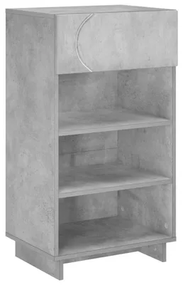 Obrázek produktu pro vidaXL Skříňka na boty, 48 x 38 x 87,5 cm, materiál: dřevotříska, barva: betonová šedá