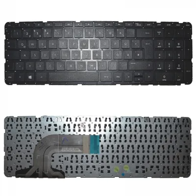 Produktbild von Tastatur für HP Pavilion 350 355 G1 G2 QWERTZ ohne Rahmen schwarz Keyboard v140526ak1