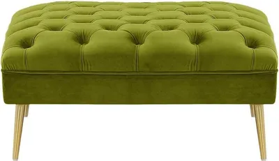 Image de Pouf Chesterfield Modern-Velluto 9-Métal doré