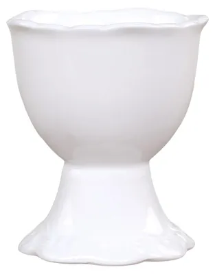 Produktbild von Chic Antique Eierbecher PROVENCE Porzellan Geschirr Weiß 5x6 cm mit Fuß