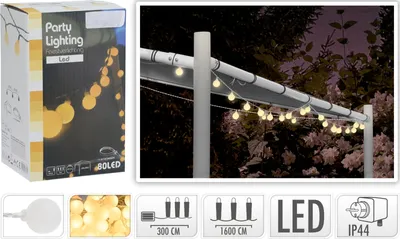 Image de Lumières de fête 80 Led Blanc