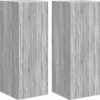 Obrázek produktu pro vidaXL Nástěnná TV skříňka 2 ks Grey Sonoma 30 x 31 x 80 cm