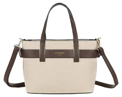 Immagine prodotto di Gallantry, borsa shopper da donna in tessuto goffrato con doppio manico, marrone/beige