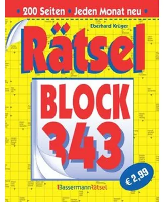 Immagine prodotto di Rätselblock 343 (5 Exemplare à 2,99 EUR)