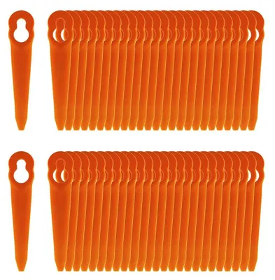 Immagine prodotto di 100 lame di ricambio in plastica per tagliaerba