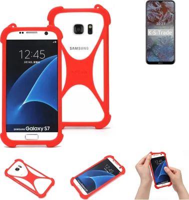 Produktbild von K-S-Trade Handy-Hülle kompatibel mit Nokia G10 Schutz-Hülle Bumper Silikon Schutz Hülle Cover Case Silikoncase Silikonbumper TPU Softcase