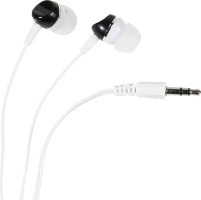 Obrázok produktu pre ViVanco™VVEARBUDS12K, Kábel, 20 - 20000 Hz, 10 g, Slúchadlá, Čierna, Biela