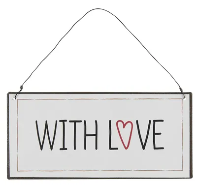 Produktbild von IB Laursen ApS -Metallschild With love