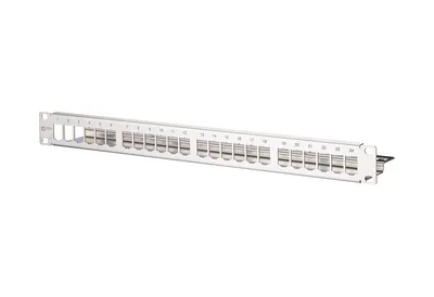 Produktbild von METZ CONNECT Modul 19-Zoll Modulträger 1HE, 24 Port Edelstahl unbestückt