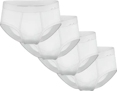 Produktbild von AMMANN Herren Slip, 4er Pack - Feinripp, Eingriff, Weichbund, Baumwolle Weiß M