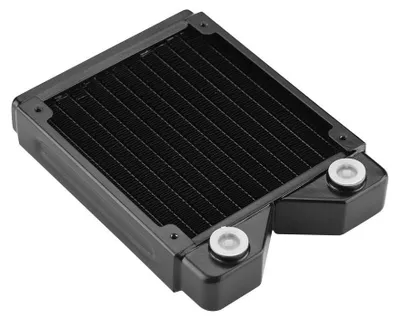 Productafbeelding van Waterkoeler Radiator - Warmtewisselaar PC - Computer Koeling - Koperen Binnenkant - 120 mm - Mat Zwart