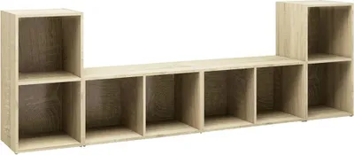 Obrázok produktu pre vidaXL TV skrinky 4 ks Dub Sonoma 72x35x36,5 cm odvodený výrobok z dreva