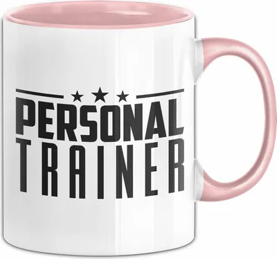 Produktbild von Personal-Trainer Tasse Geschenk Bester Personaltrainer Geschenkidee Spruch (Rosa)