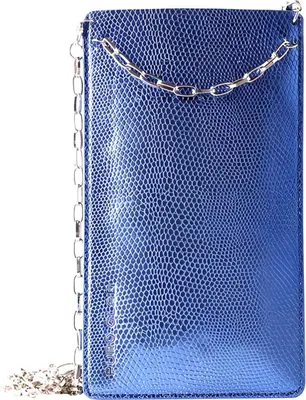 Produktbild von PURO, Universelles XL Etui mit Kette, 2 Kartenfächer, Blau