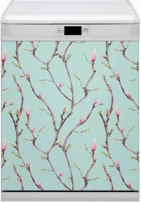 Produktbild von Magnetmatte Geschirrspüle Abwaschbar Küche Magnete  Nachbildung 60x80 cm  - Zweige und Knospen
