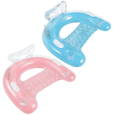 Produktbild von Aufblasbarer Poolstuhl, verstellbarer Komfort, integrierte Getränkehalter, 2PCS Transparent