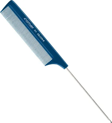 Produktbild von Comair Nadelstielkamm mit Strähnenhaken 511 Blue Profi Line Comair co