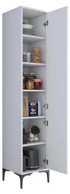 Produktbild von Dumenza - Hochschrank, 40x40x199h cm Weiß, 5 Regalböden