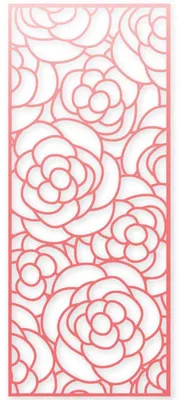 Metall-Stanzform, Blumenrahmen, 91,9 x 218,9 mm, für Karten & Scrapbooking