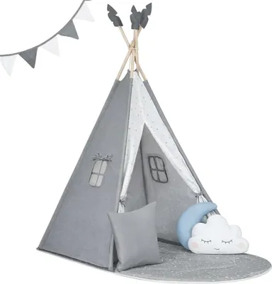 Obrázek produktu pro Nukido NK-406 Dětské teepee - šedé