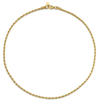 Produktbild von CO88 Collection 8CN-26410 Stahlkette – Gliederkette – Kette – Halskette – 3 mm – 40+5 cm – Stahl, goldfarben