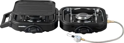 Produktbild von Cobb KaminX klappbarer Gaskocher (2-flammig, Grillplatte, Schwarz) 240020